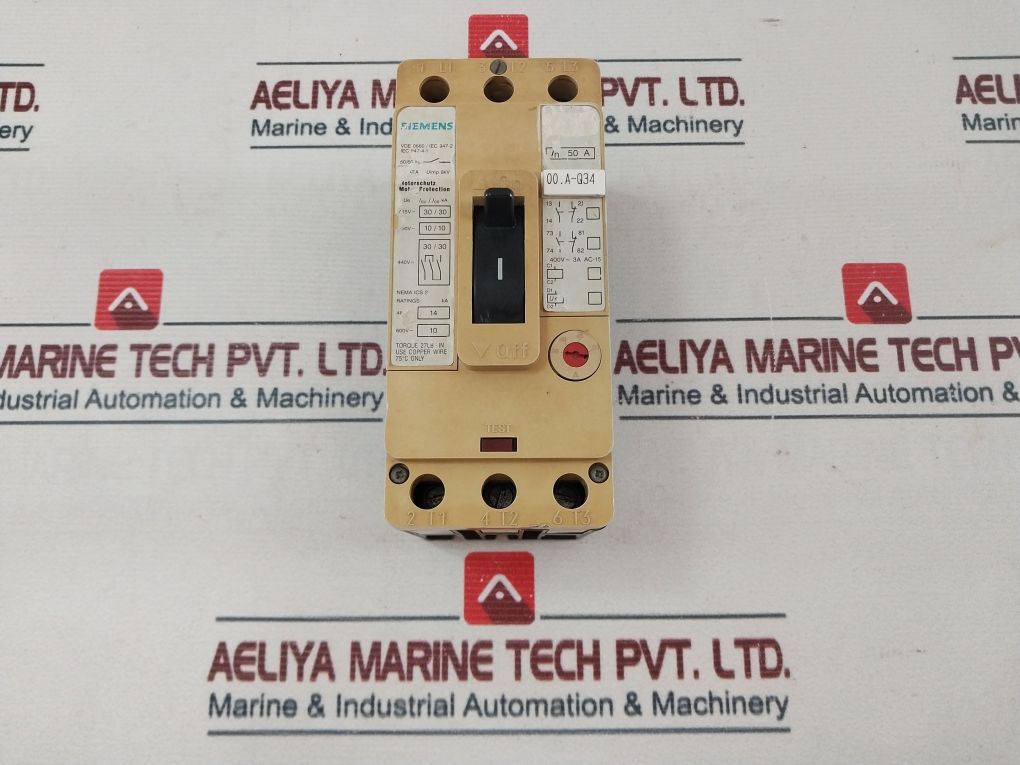 Siemens 3Vf1 231-1Dh11-0Aa0 Motor Protection Circuit Breaker