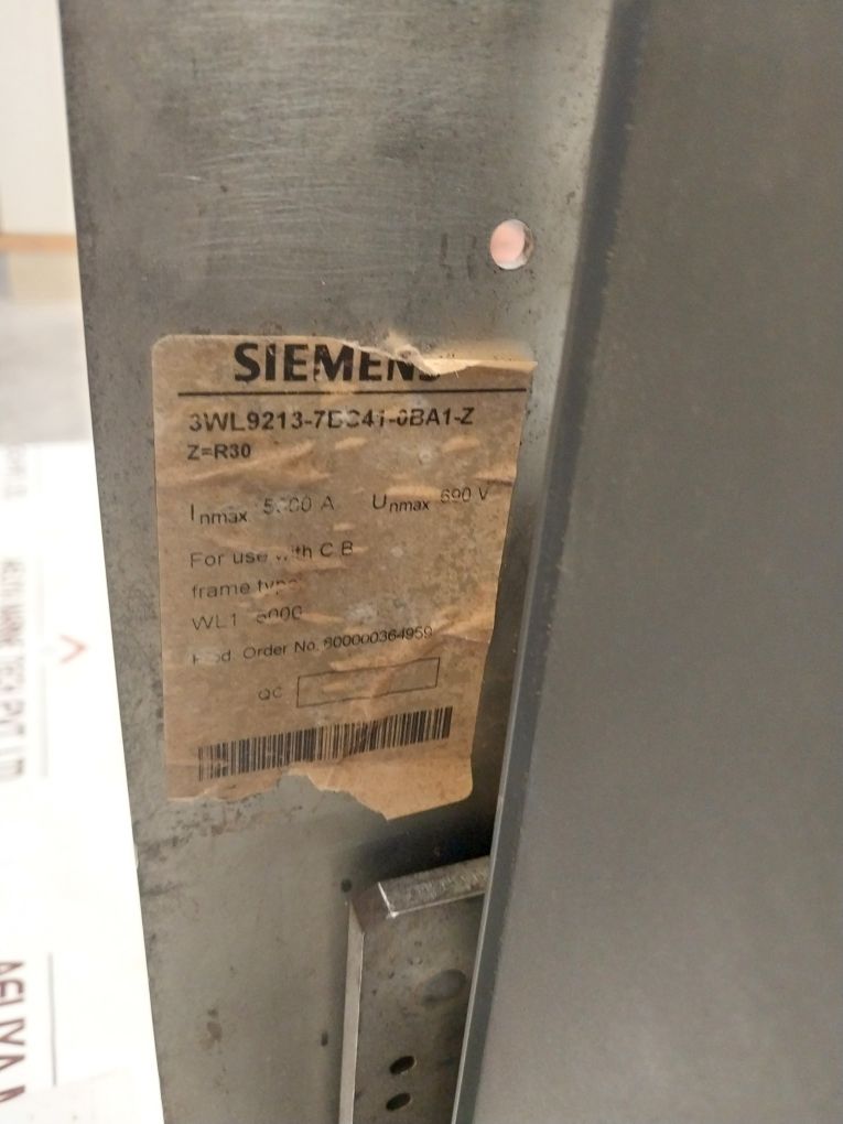 Siemens 3Wl1363-4Dg45-1An2 Circuit Breaker