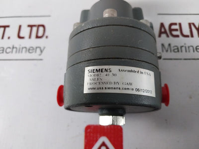 Siemens 41-30 Pneumatic Air Pressure Regulator 100 Psi
