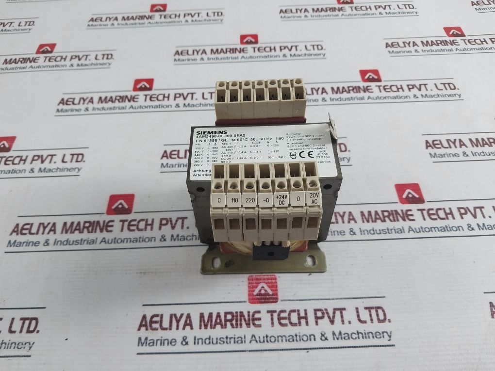 Siemens 4Am3496-0Ej00-0Fa0 Transformer