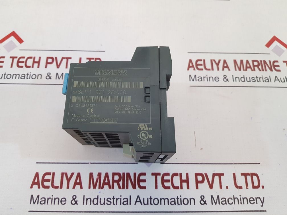 Siemens Sitop Select 6Ep1 961-2Ba00 Diagnostic Module 60°C