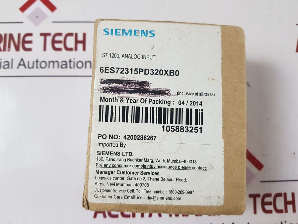 Siemens 6Es7 231-5Pd32-0Xb0 Simatic S7-1200 Analog Input Module