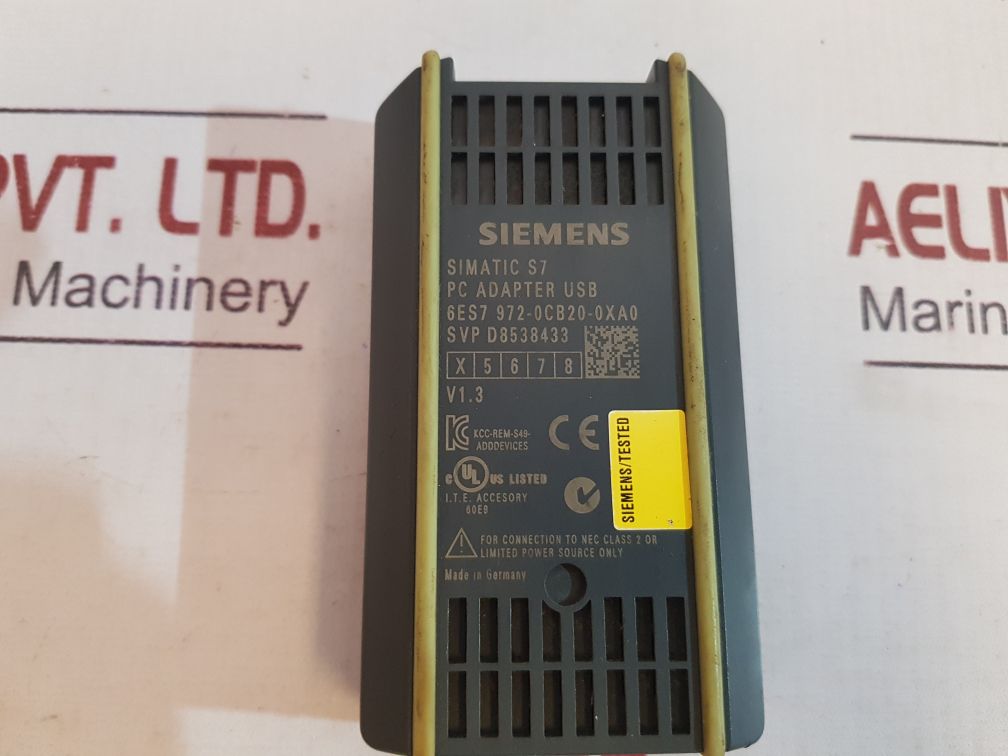 Siemens Simatic S7 6Es7 972-0Cb20-0Xa0 Pc Adapter Usb V1.3