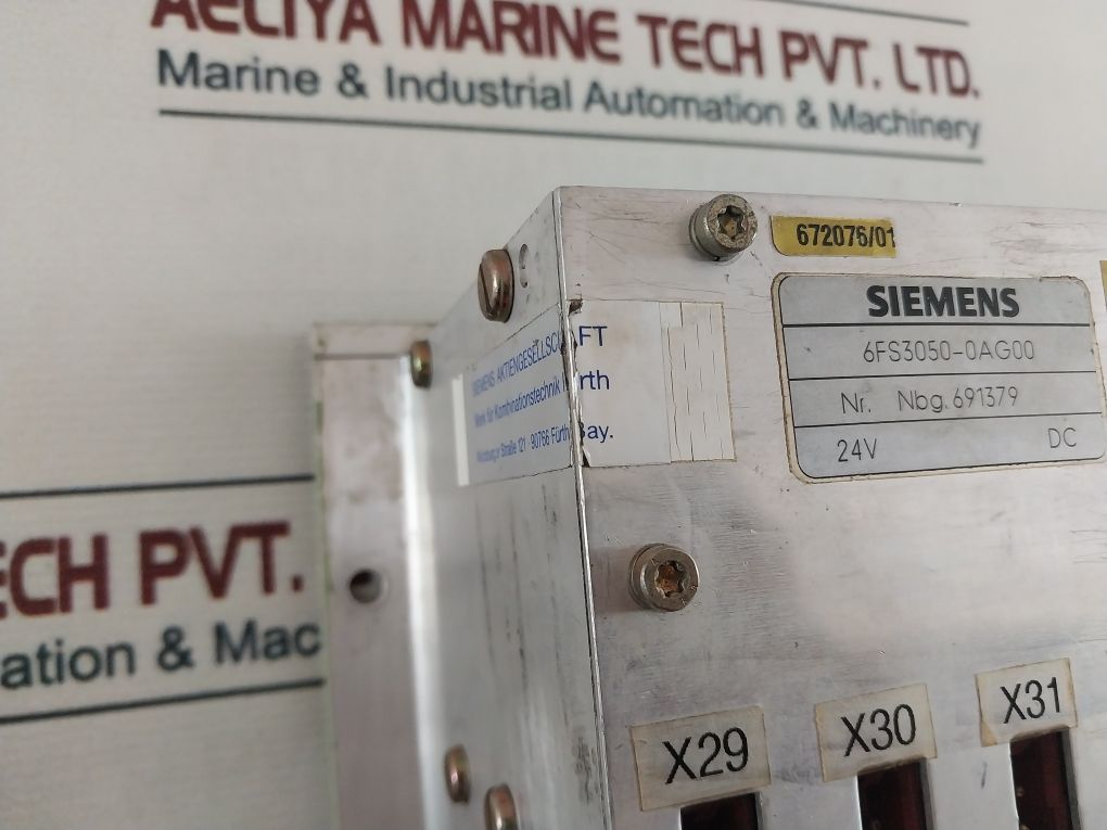 Siemens 6Fs3050-0Ag00 Control Unit (Not Working)