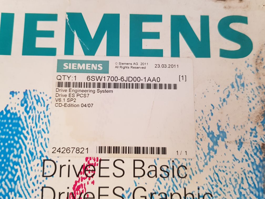 Siemens 6Sw1700-6Jd00-1Aa0 Cd Drive