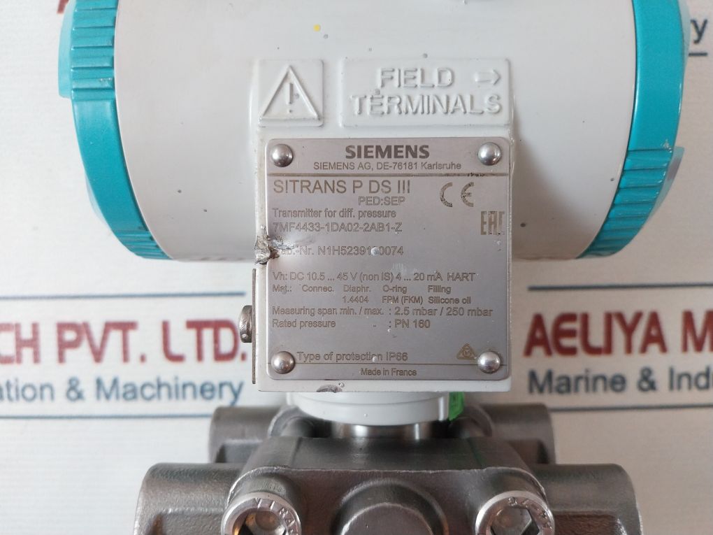 Siemens 7Mf4433-1Da02-2Ab1-z Differential Pressure Transmitter