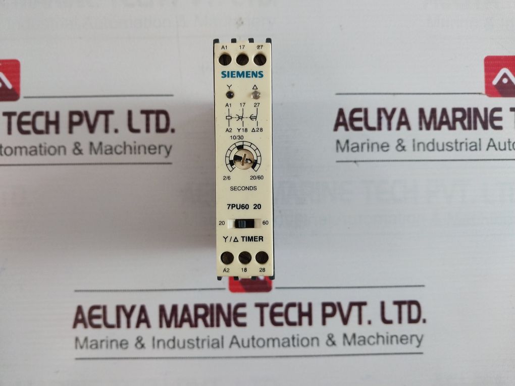 Siemens 7Pu60 20 Timer 2-20 & 6-60 Sec