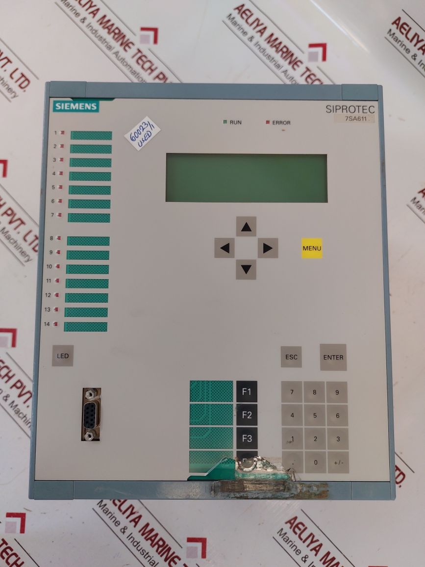 Siemens 7Sa6111-5Ab92-0Pp4/Ff Distance Protection Relay