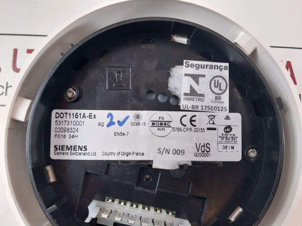 Siemens Dot1151A-ex Smoke Detector 5317310001