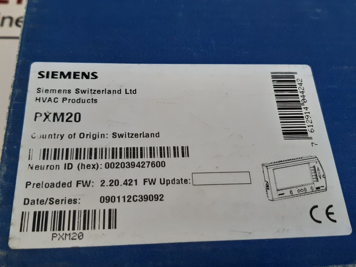 Siemens Pxm20 Network Compatible Operating Unit