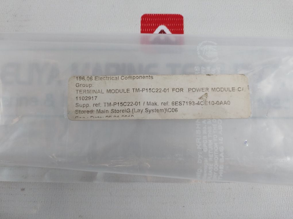Siemens Tm-p15C22-01 Terminal Module 6Es7 193-4Ce10-0Aa0