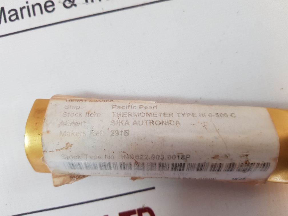 Sika 291B Thermometer Type: Iii 0-500 C
