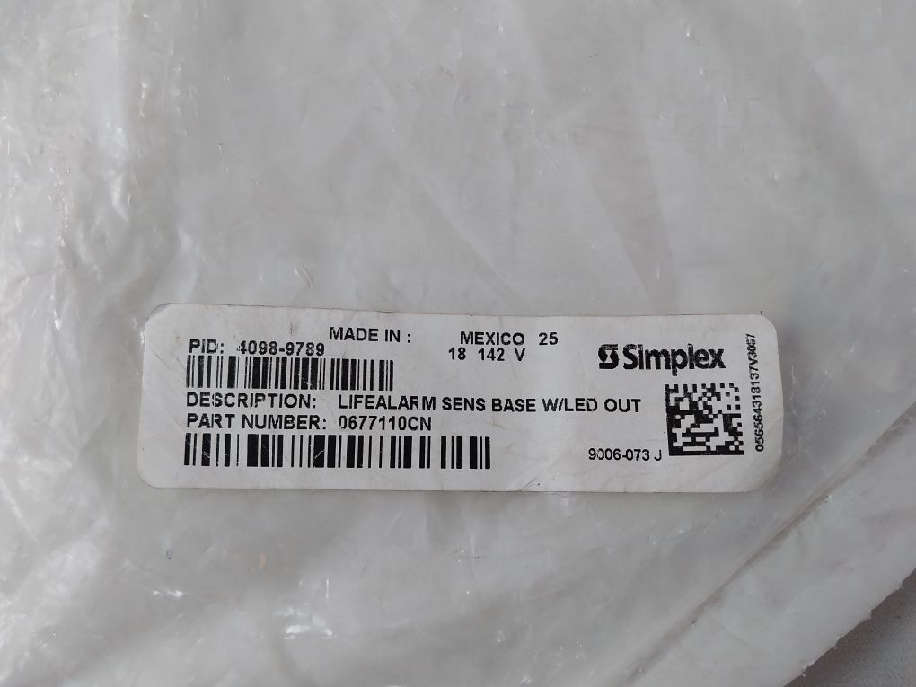 Simplex 4098-9789 Smoke/Heat Detector Base