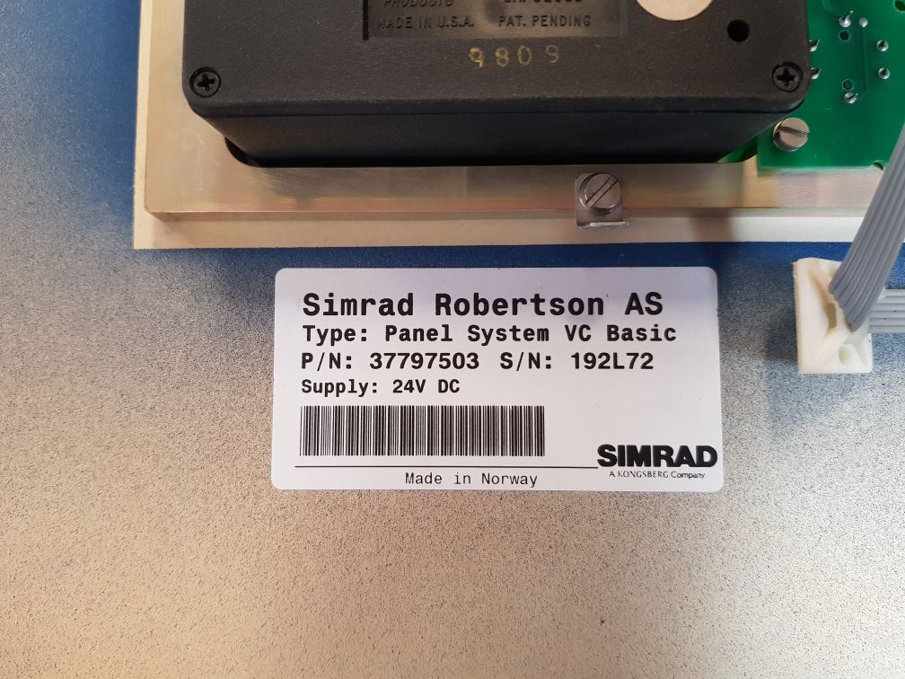 Simrad 37960259 B Panel System Vc Basic 37797503
