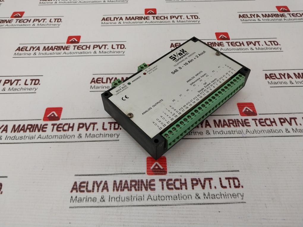 Siox S48 8 –16 Ain + 2 Aout Analog Input Output Module 24V Ac/Dc