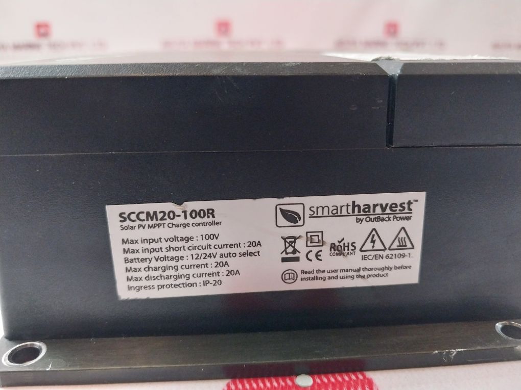 Smart Harvest Sccm20-100R Solar Pv Mppt Charge Controller