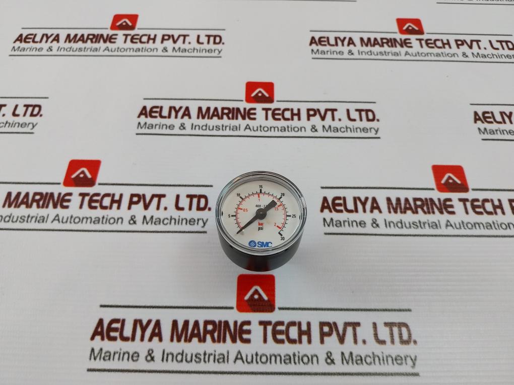 Smc 4K8-2,5 Pressure Gauge 5-30 Psi 6060971