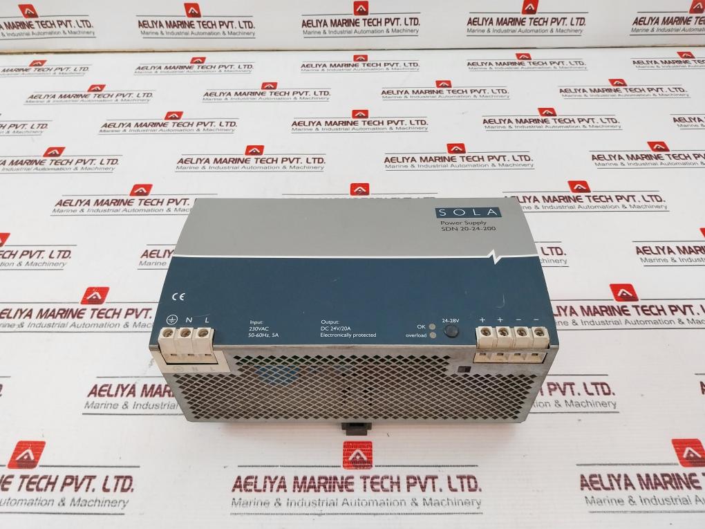 Sola Sdn 20-24-200 Power Supply 230V Ac 50-60Hz