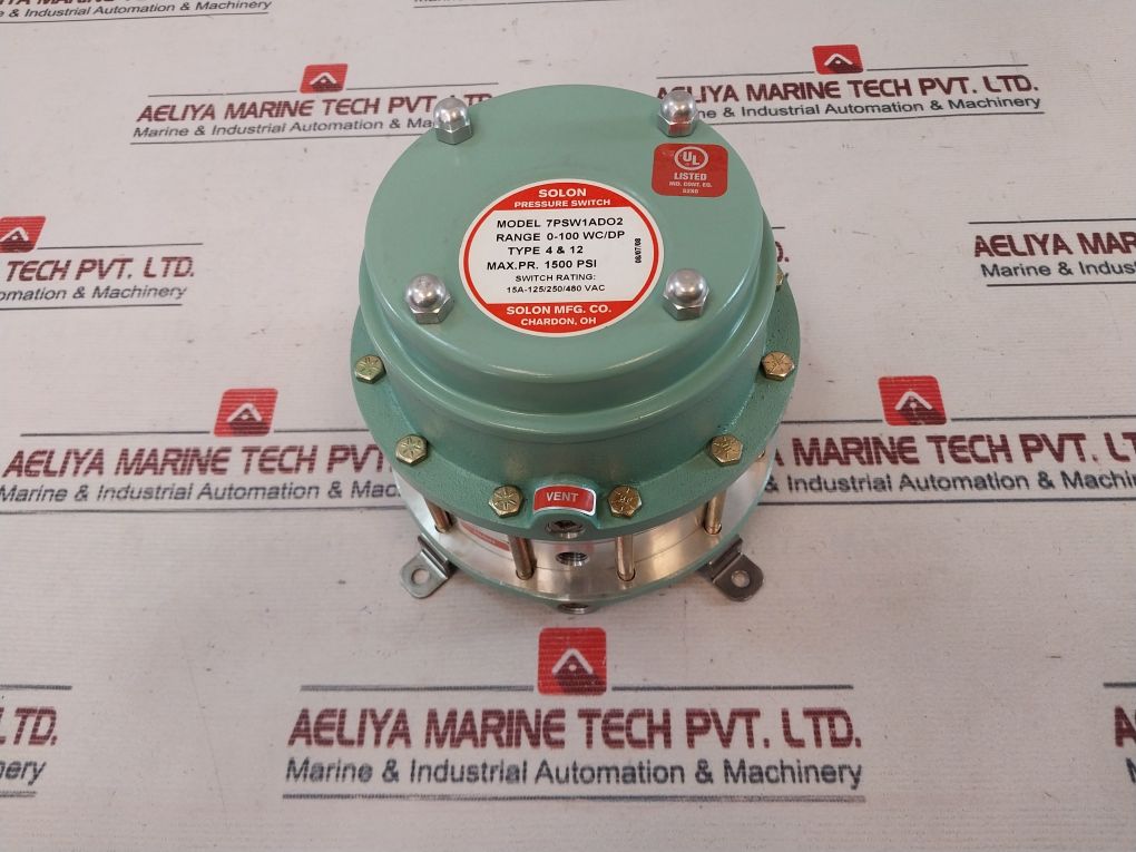 Solon 0-100 Wc/Dp Pressure Switch 1500 Psi