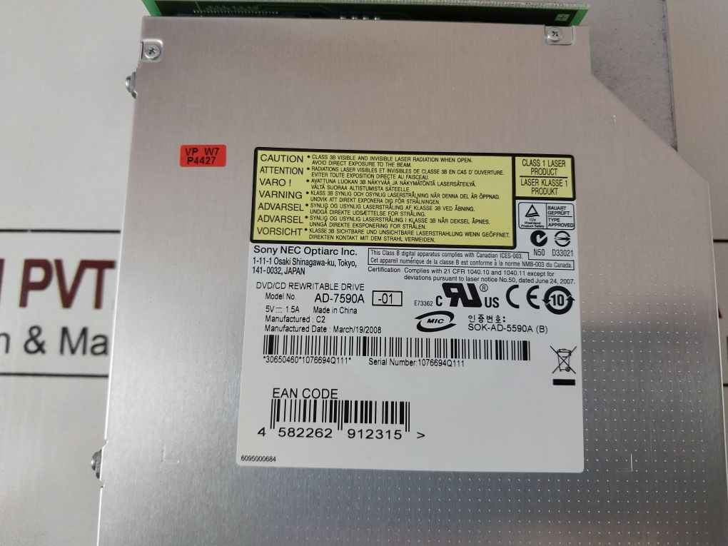 Sony Nec Ad-7590A Dvd/Cd Rewritable Drive