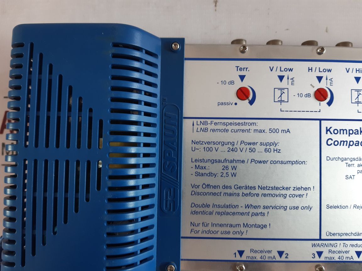 Spaun Sms 51602 Nf Compact Multiswitch For 4 Sat If Signals And Terrestrial