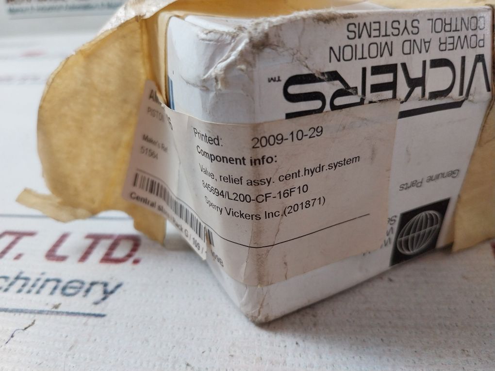 Sperry Vickers 51564 Power And Motion Control Systems