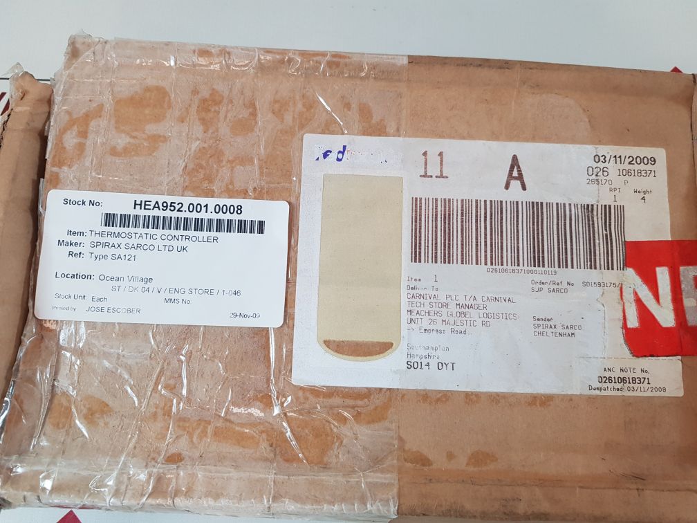 Spirax Sarco Sa 121 Self-acting Temperature Control Systems