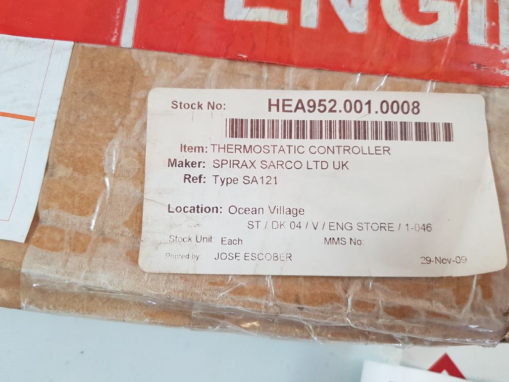 Spirax Sarco Sa 121 Self-acting Temperature Control Systems