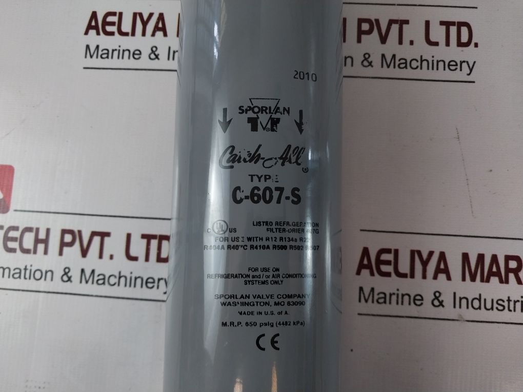 Sporlan C-607-s Filter Drier 7/8 In Odf Solder