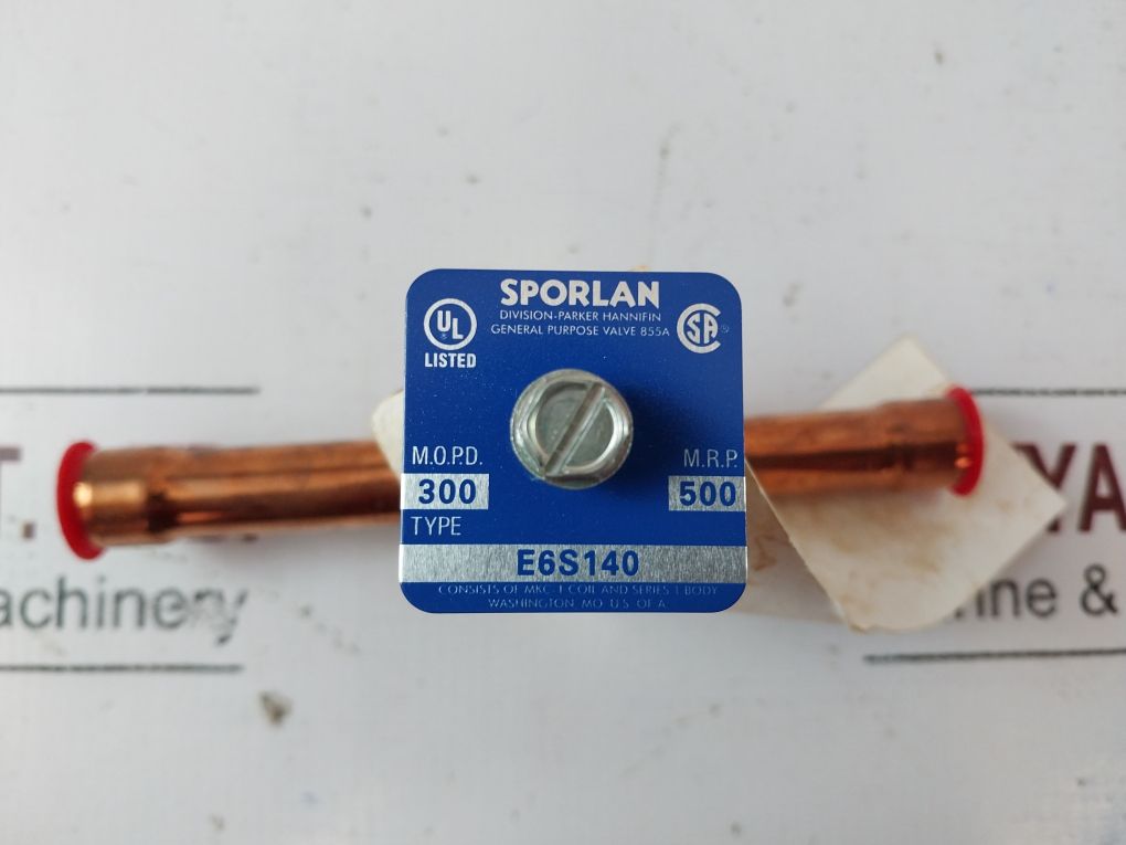 Sporlan E6S140 Solenoid Valve