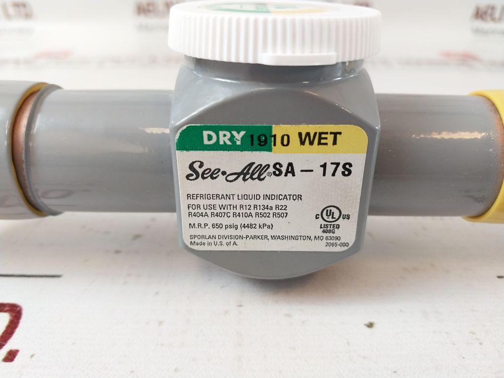 Sporlan Sa-17S Moisture & Liquid Indicator 7/8 Odf Solder 700507