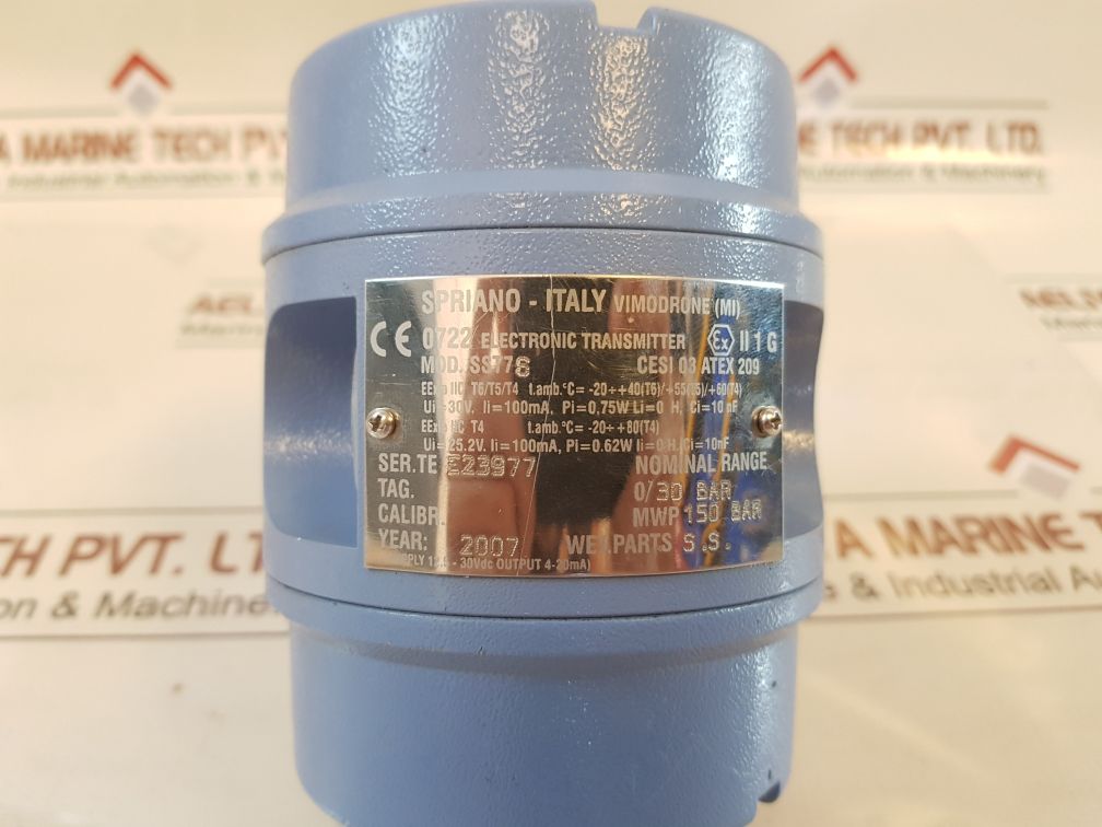Spriano Sst76 Pressure Transmitter