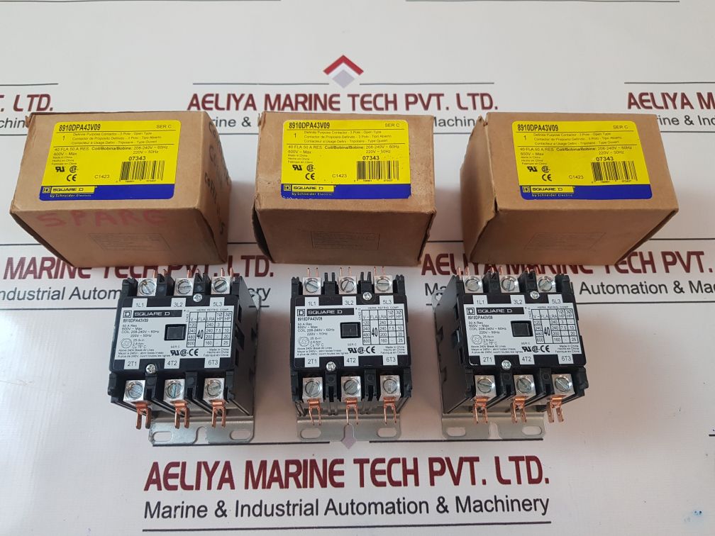 Square D 8910Dpa43V09 Definite Purpose Contactor