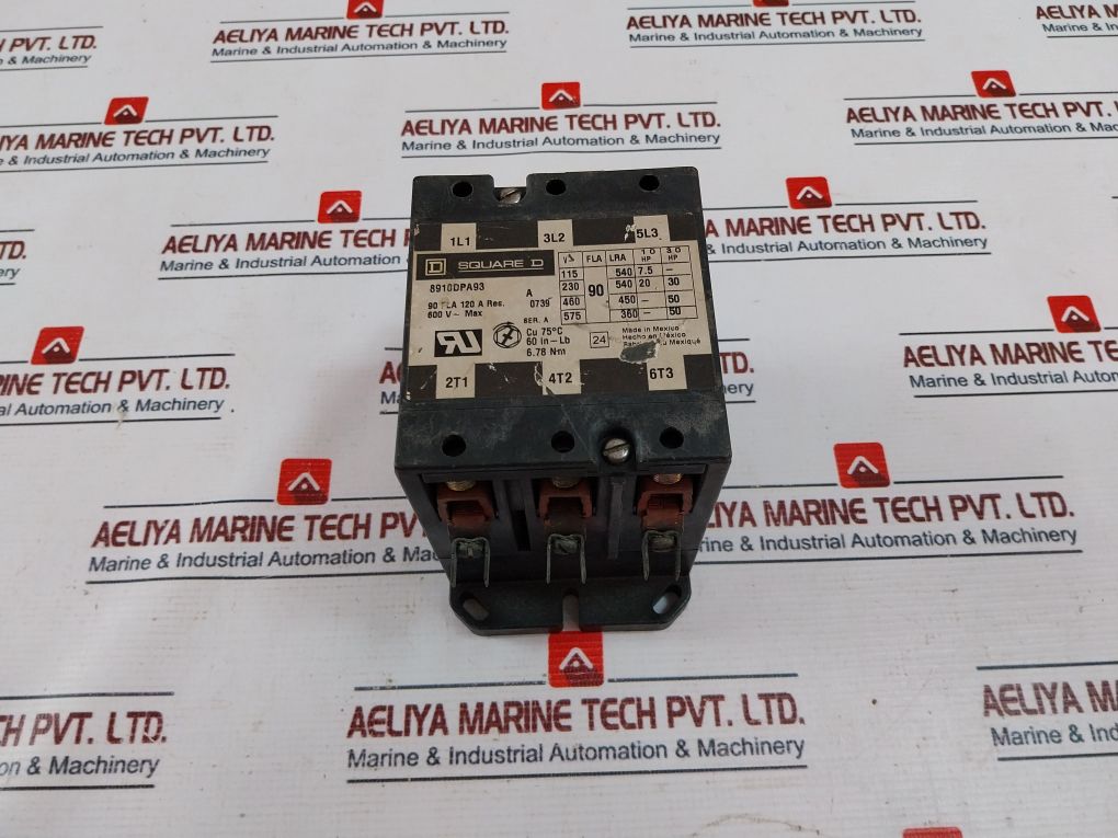 Square D 8910Dpa93 Purpose Contactor 110120V 5060 Hz