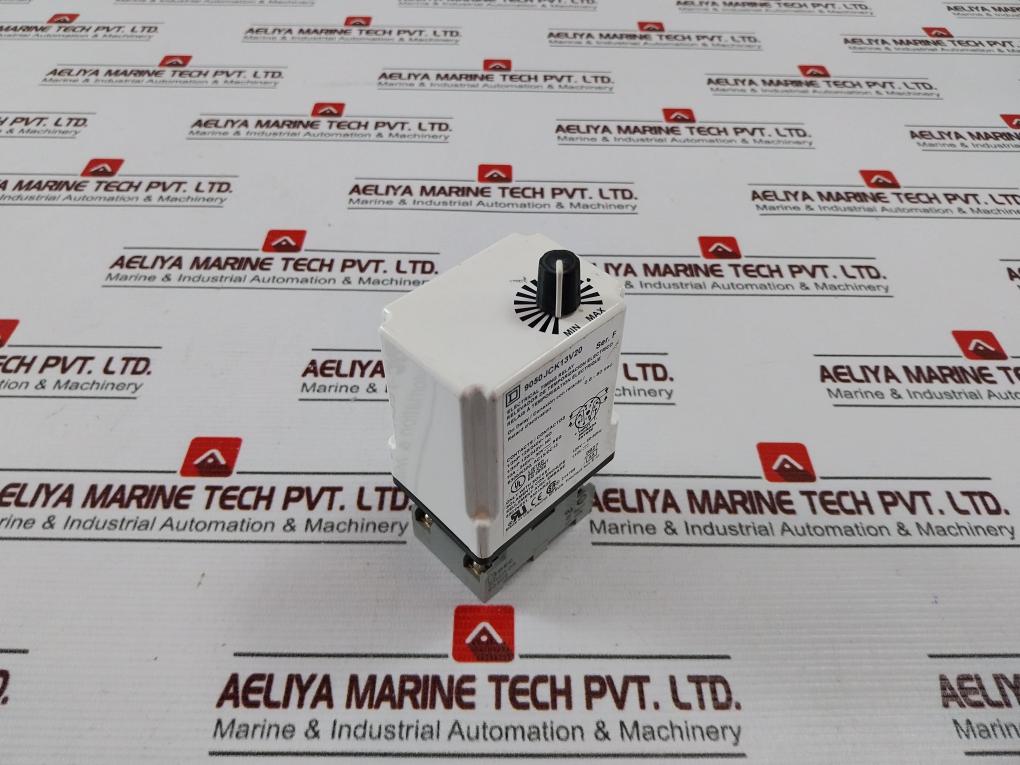 Square D 9050 Jck13V20 Electrical Timing Relay With Base Ser F 50-60Hz