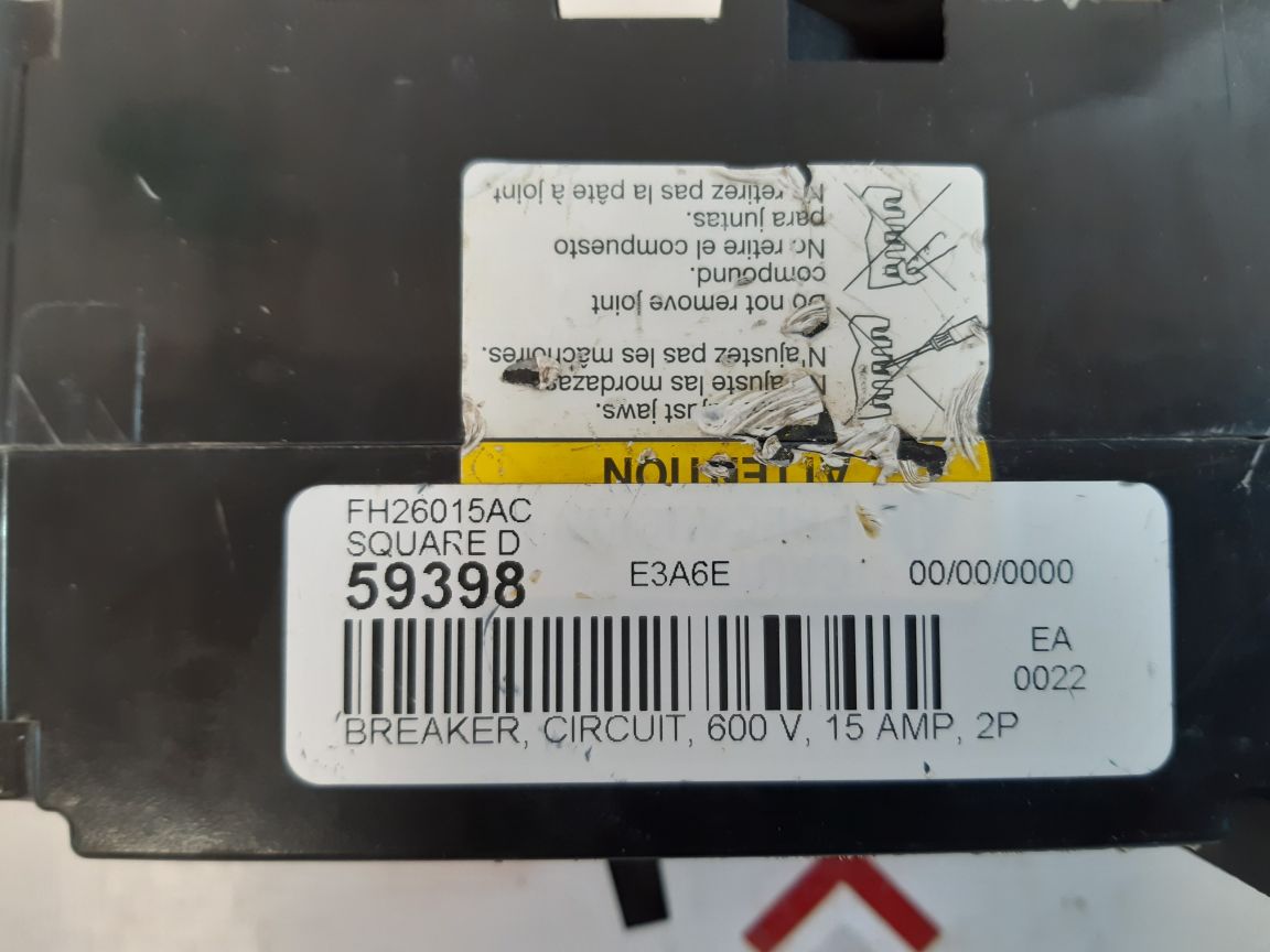 Square D Fa26015Ac Circuit Breaker