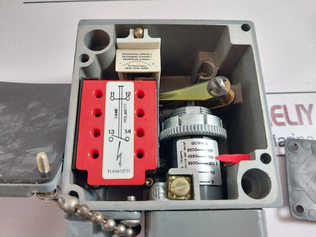 Square D Gcwm-3 Pressure Switch 12-386 Bar