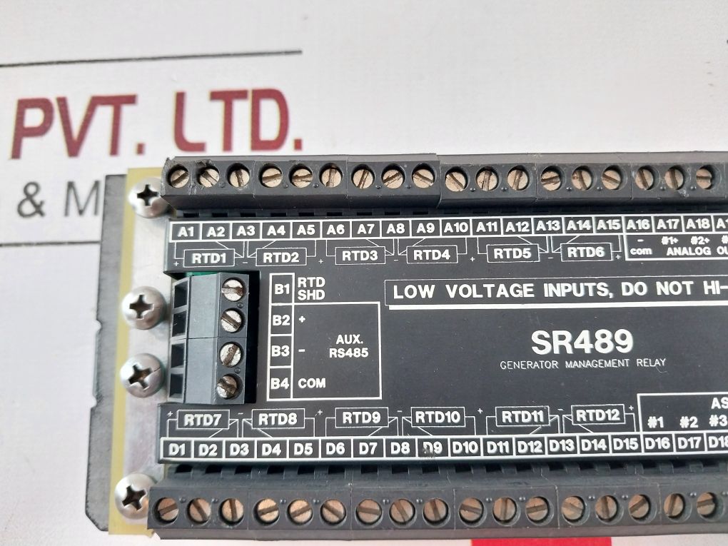 Sr489 Generator Management Relay Low Voltage Inputs 24 Vdc