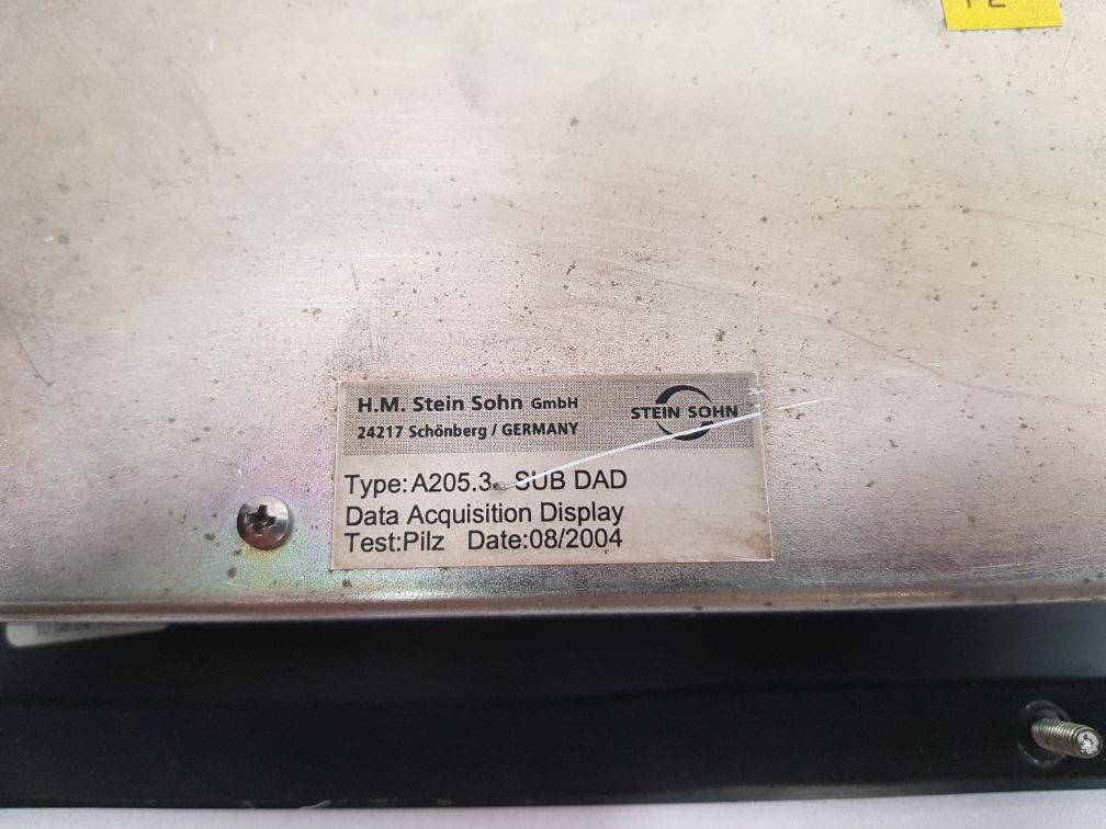 Stein Sohn /Vista Automation A205.3 Sub Dad Data Acquisition Display Used One