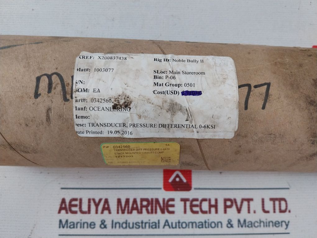 Stellar Technology Dt1950-6000Ud-117 Differential Pressure Transducer