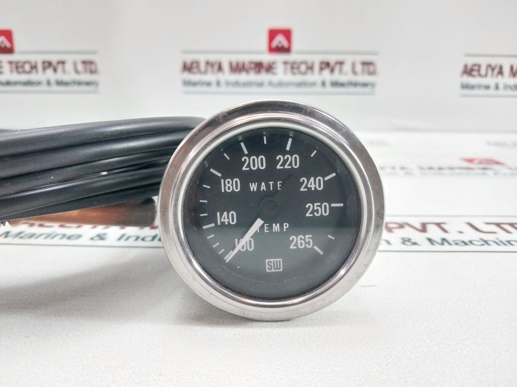 Stewart Warner 82326-216 Water Temperature Gauge With 216" Tube