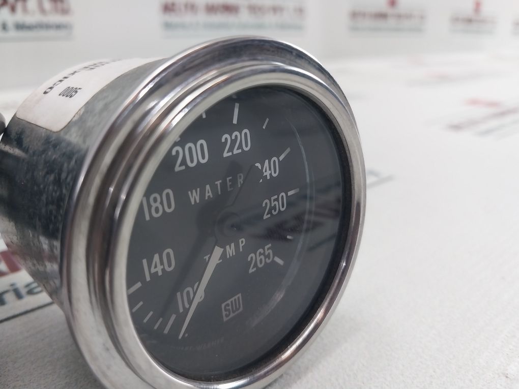 Stewart Warner 82326-216 Water Temperature Gauge With 216" Tube