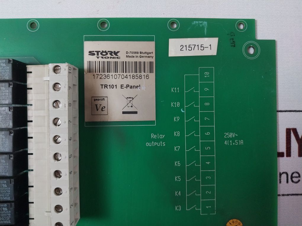 Stork Tronic Tr101 E-panel Board