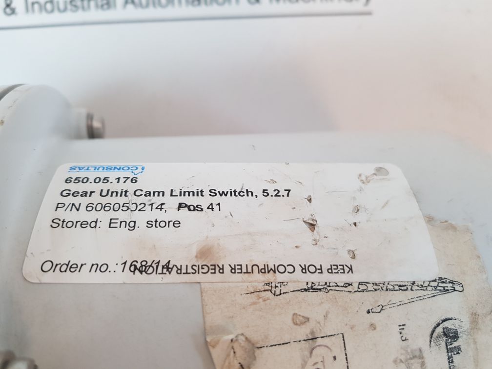 Stromag 606050214 Gear Unit Cam Limit Switch