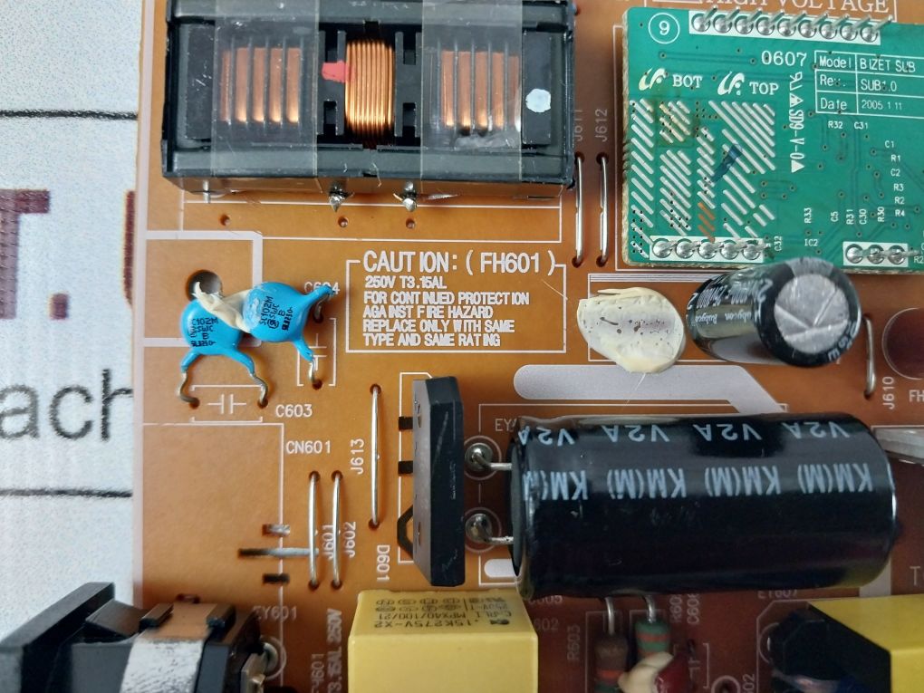 Sun Korea Bn44-00123A Power Board Bizet-17A Rev: 1.0A