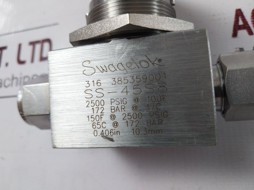 Swagelok Ss-45S8 Ball Valve 2500 Psig