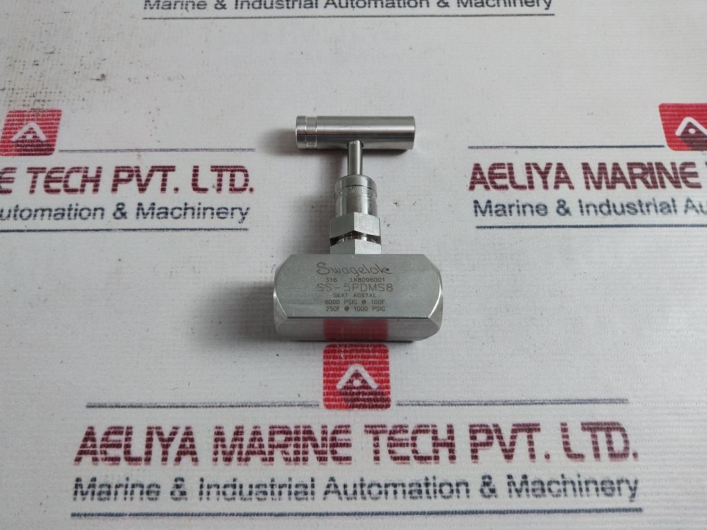 Swagelok Ss-5Pdms8 Rising Plug Screwed Bonnet Needle Valve