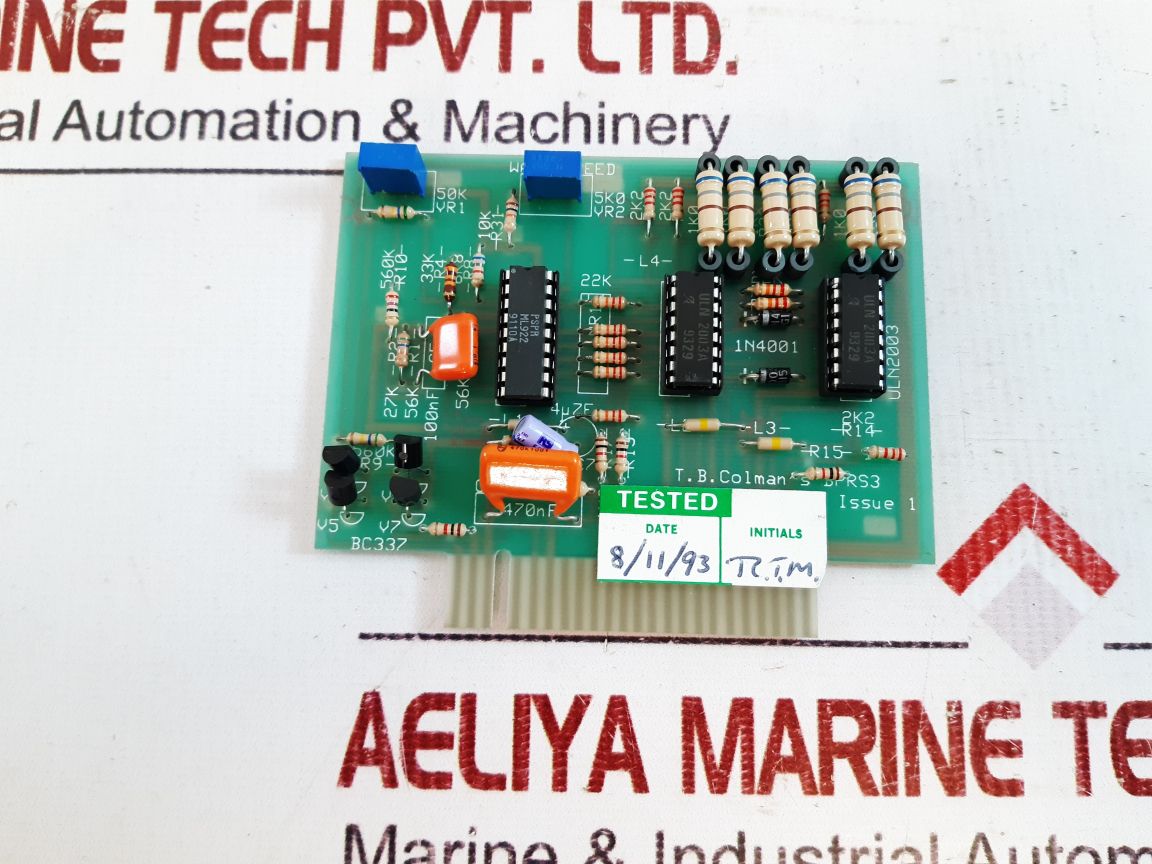 T.B. Colman's Bprs3 Plug In Pcb Card 628738