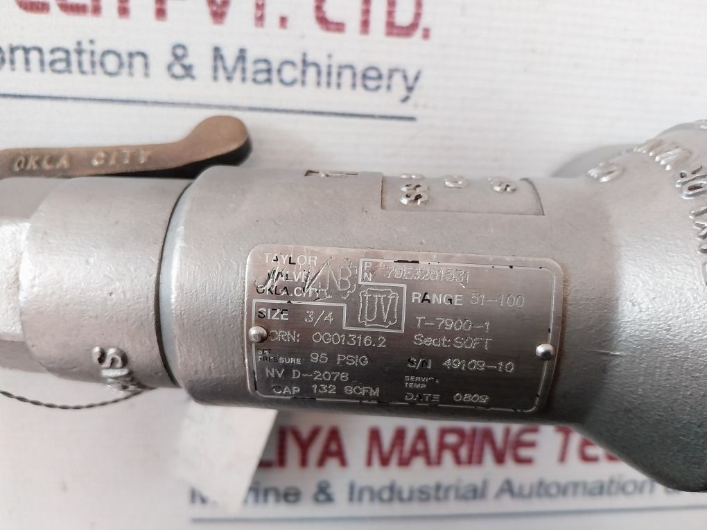 Taylor T–7900-1 3/4" Relief Valve