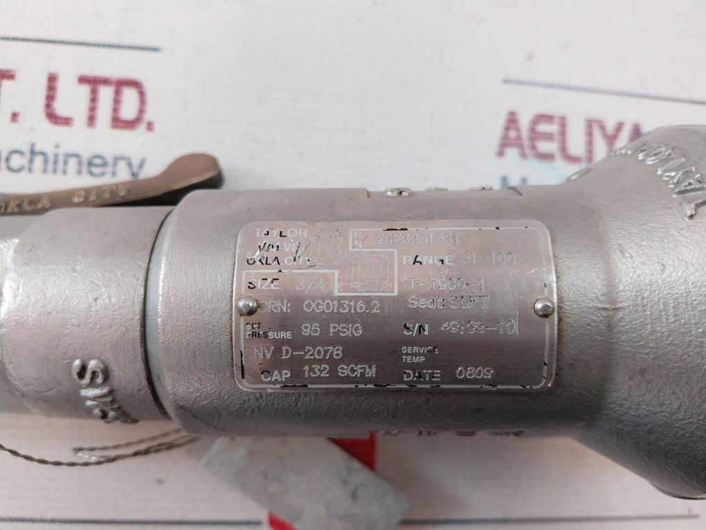 Taylor T–7900-1 3/4" Relief Valve